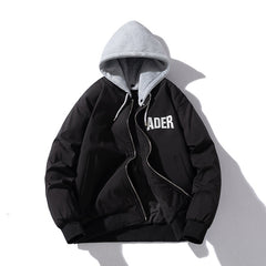 Men Vintage Jackets Spring Simple Embroidered Baseball Suit Flight Suit