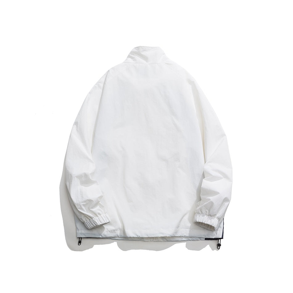 Unisex Jacket Vintage Coat Men's and Women's Tops Loose Lapel Jacket