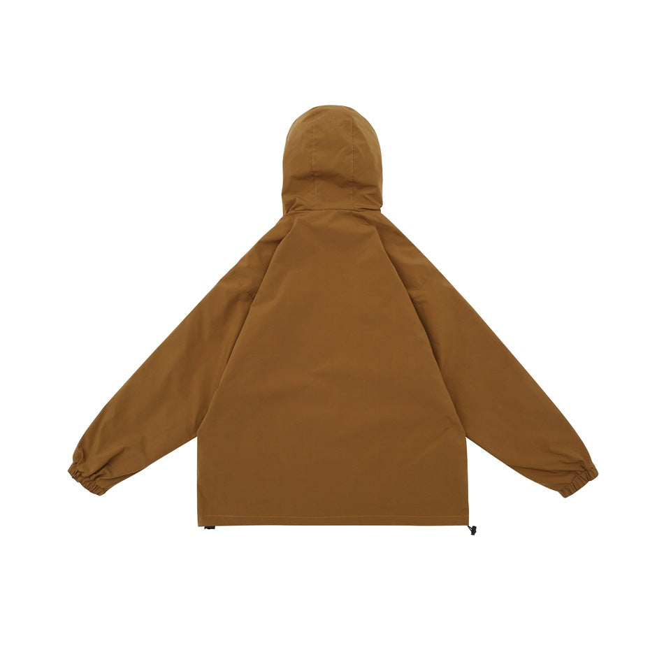 Unisex Jacket Shell Jacket Waterproof Hooded Jacket Men and Women Couple Sports Jacket