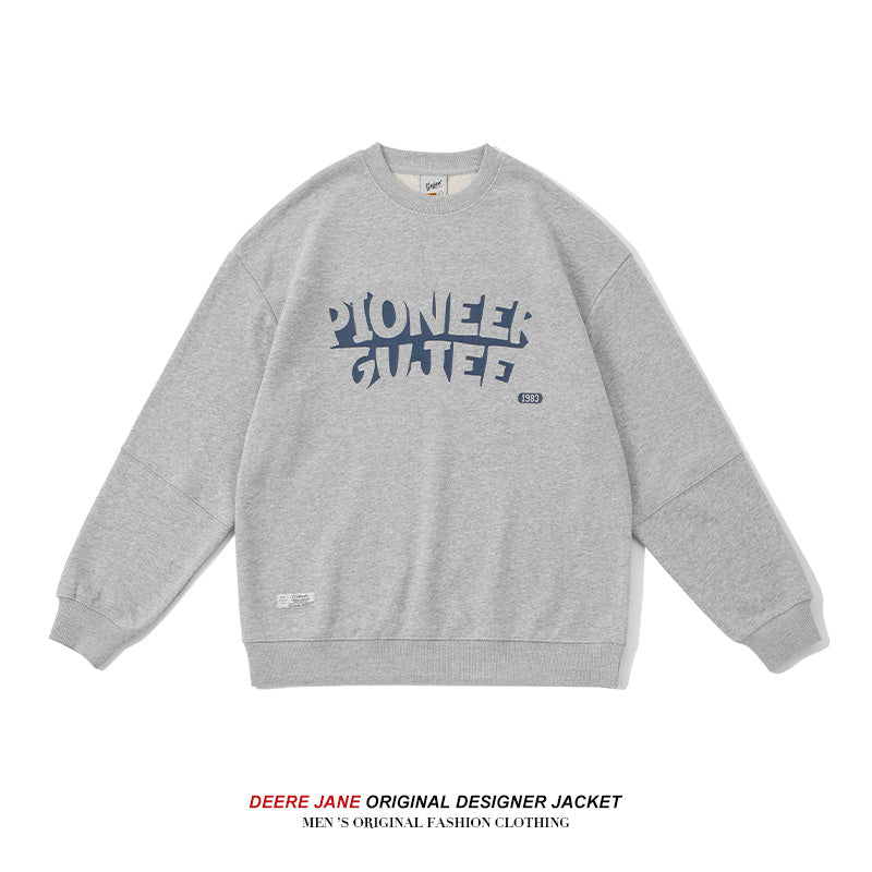 Men Pullover Hoodie Spring Sweater Male American Style Loose Versatile Casual Top