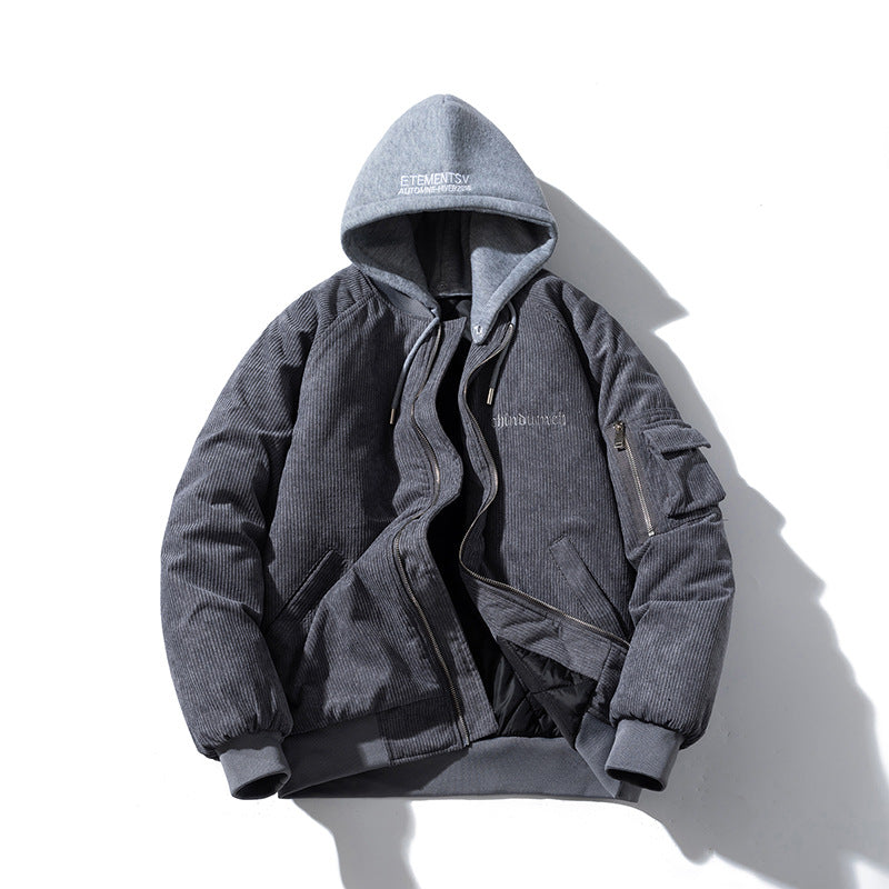 Mens Vintage Jackets Japanese Vintage Thermal Jacket Thickened Baseball Uniform