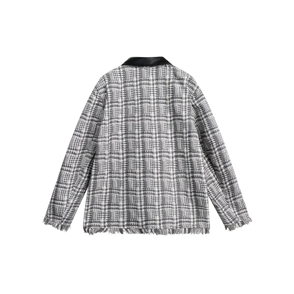 Unisex Jacket Autumn Retro Lapels Jacket Baggy Coat