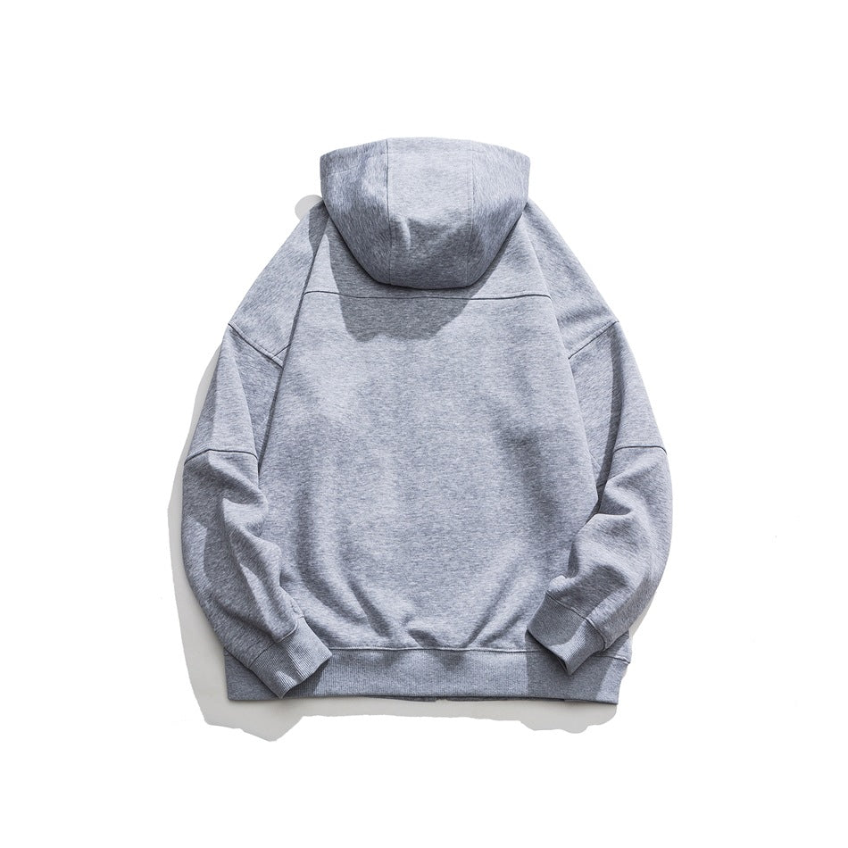 Unisex Jacket Retro Cardigan Hoodie Loose Spring and Autumn Coat