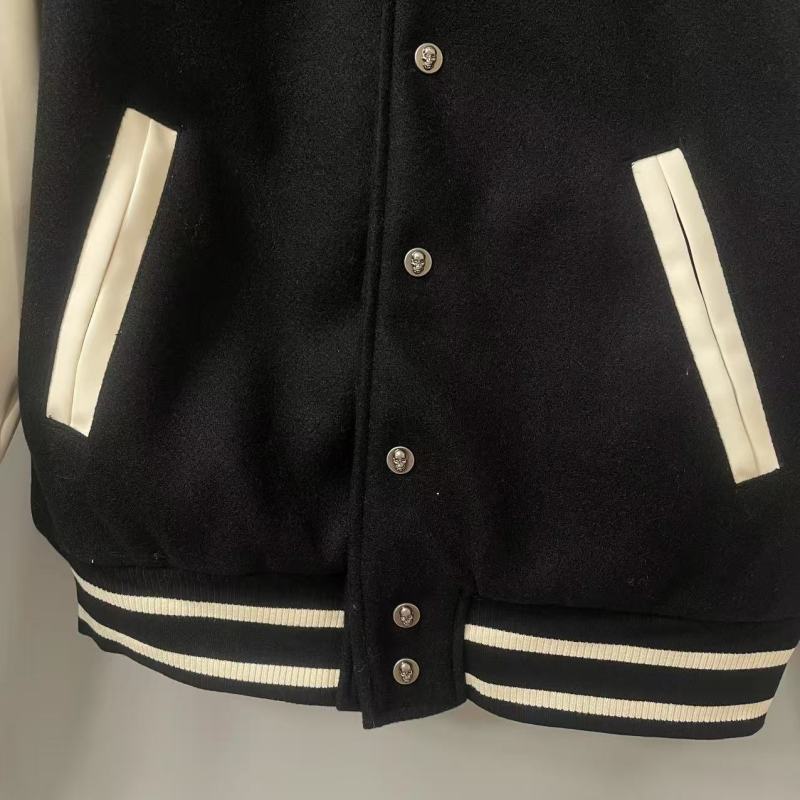 Godspeed Jacket Baseball Jersey Jacket Embroidered Loose Stand Up Collar