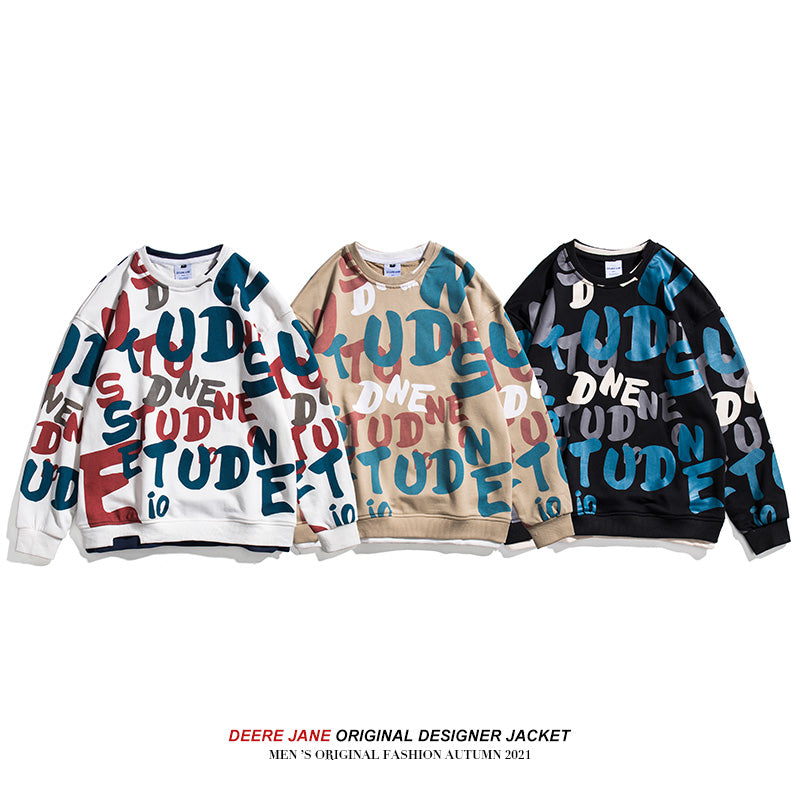 Men Pullover Hoodie Spring Sweater Men's Loose Top