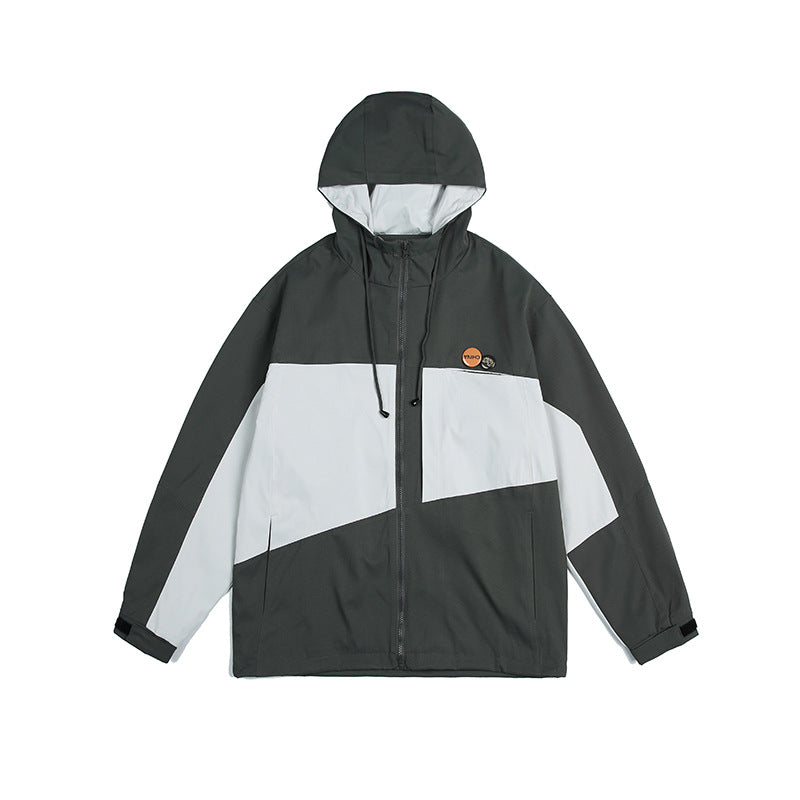 Unisex Jacket Men's Assault Jacket Loose Casual Hooded Coat Multicolor Jacket