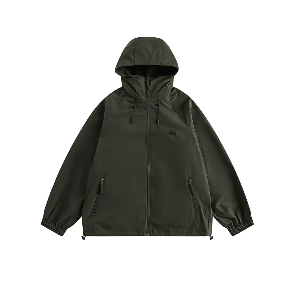 Unisex Jacket Retro Mechanical Style Shell Jacket Boys Hooded Jacket