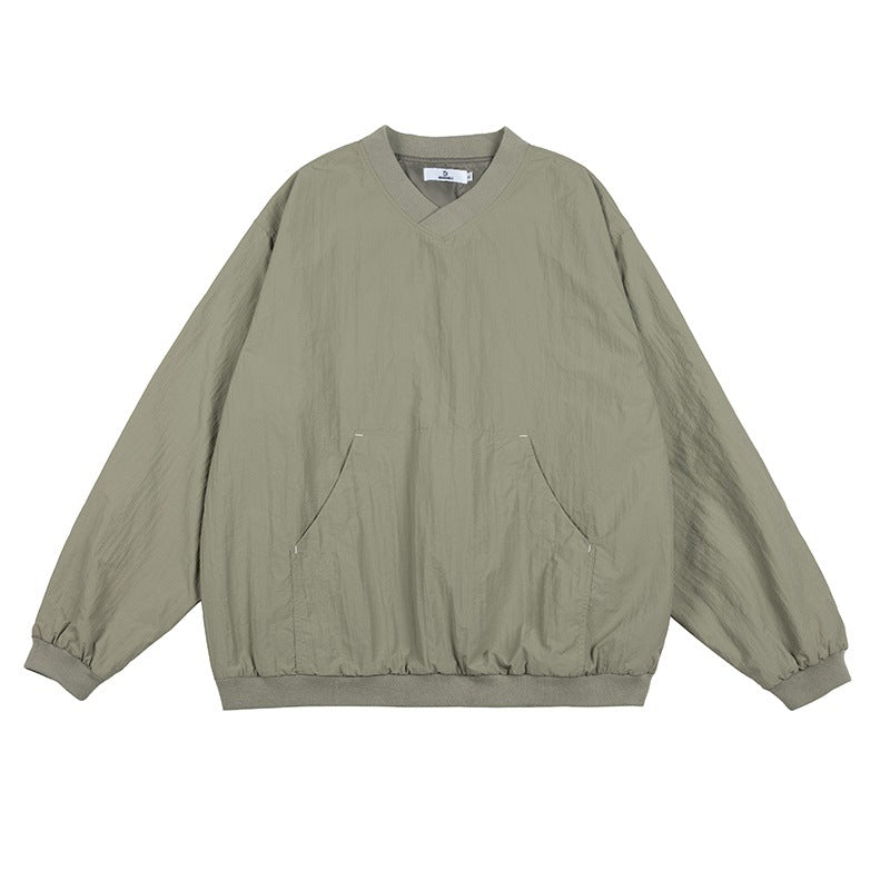 Unisex Jacket Retro Workwear Pullover Jacket Loose Men's Coat