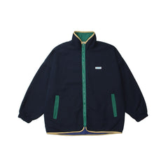 Unisex Jacket Vintage Loose Jacket Double-Sided Stand Collar Coat