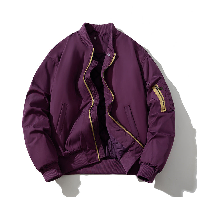 Mens Vintage Jackets vintage baseball jacket padded bomber jacket