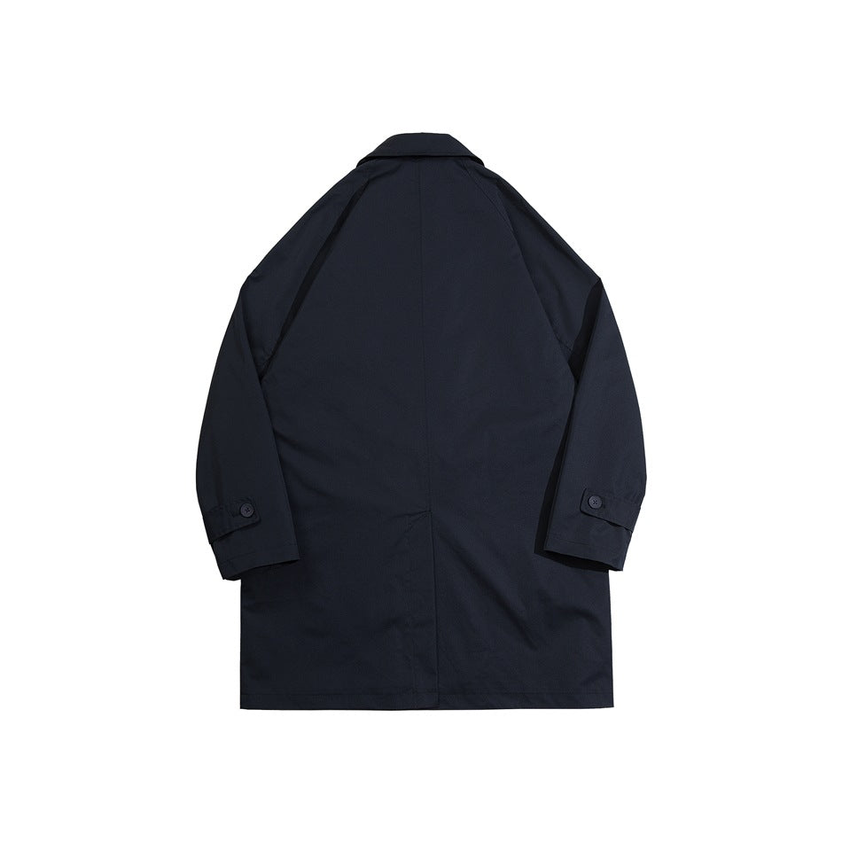 Unisex Jacket Retro Workwear Mid-Length Loose Fall Winter Coat