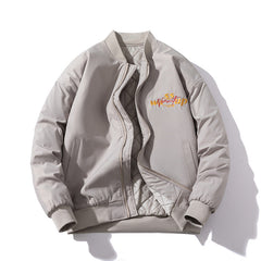 Men Vintage Jackets Autumn and Winter Padded Jacket Embroidered Baseball Suit Padded Suit Flight Suit
