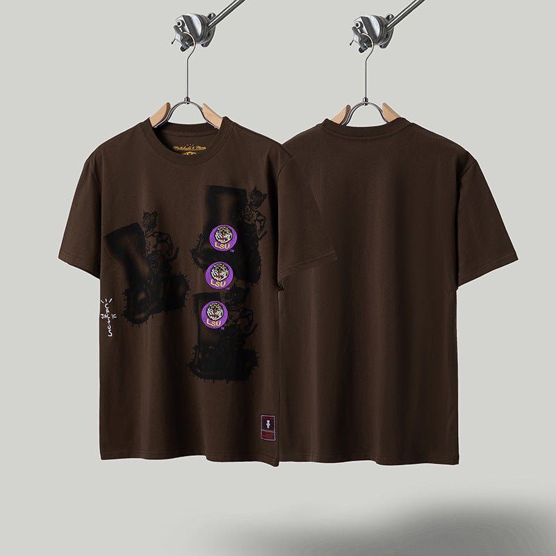 Travis Scott T-Shirt TRAVIS SCOTT Short Sleeve Summer KAWS Hip Hop T-Shirt