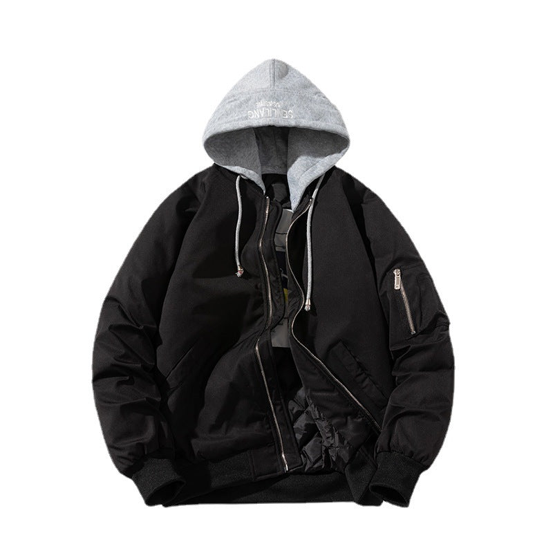 Mens Vintage Jackets Pilot Jacket Padded Jacket Winter Baseball Uniform