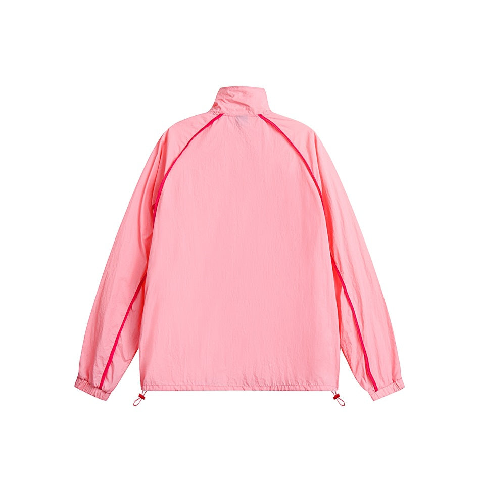 Unisex Jacket Stand Collar Coat for Men and Women Loose Jacket