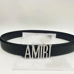 Amiri Belt Men's Belt Lychee Pattern Letter Belt Neutral belt casual with jeans shipped with box