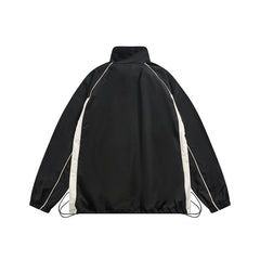 Unisex Jacket Casual Retro Sports Jacket Spring and Autumn Loose Lapel Jacket