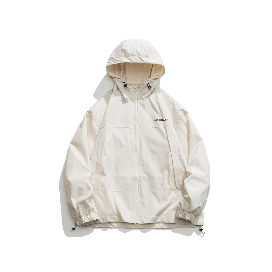 Unisex Jacket Autumn Retro Hooded Jacket for Men and Women Loose Casual Jacket