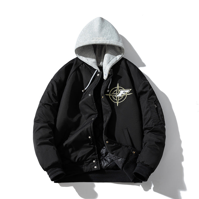 Mens Vintage Jackets Jacket Padded Thickened Baseball Jacket Cotton Jacket