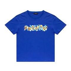 Amiri T Shirt Flower Print Casual Hip Hop Short Sleeve T-shirt