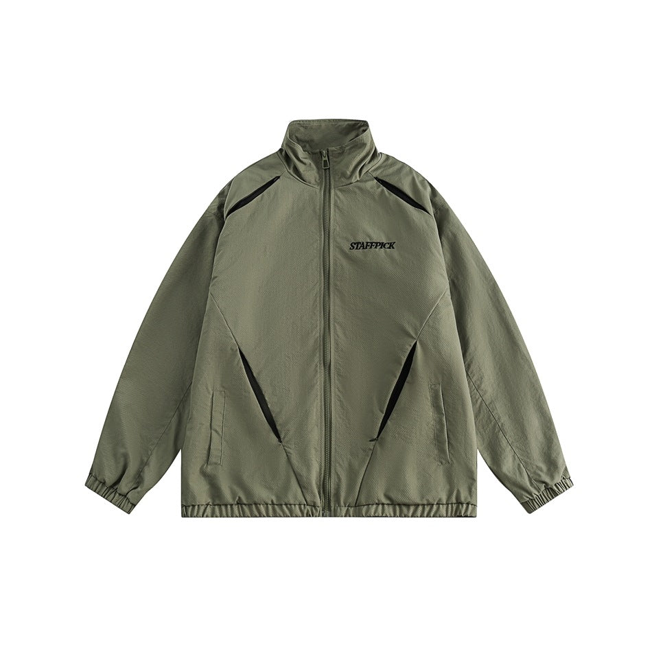 Unisex Jacket Casual Stand-up Collar Jacket Men and Women Couple Jacket