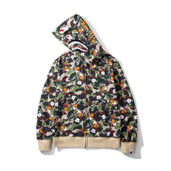 Bathing Ape Hoodie Full Print Hello Kitty Cardigan Zipper