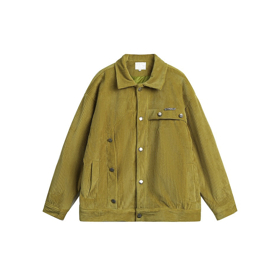 Unisex Jacket Autumn Vintage Loose Lapels Jacket Men's and Women's Tops Coat