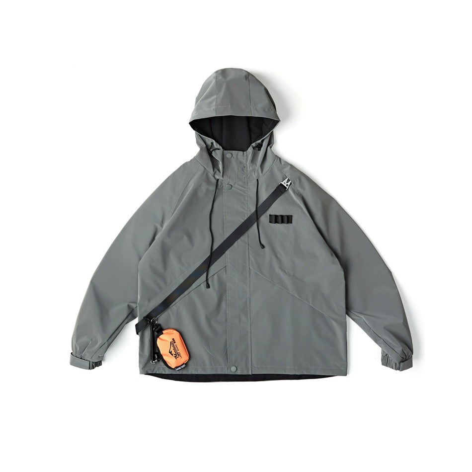 Unisex Jacket Vintage Hooded Hooded Jacket Men's Outdoor Jacket Coat