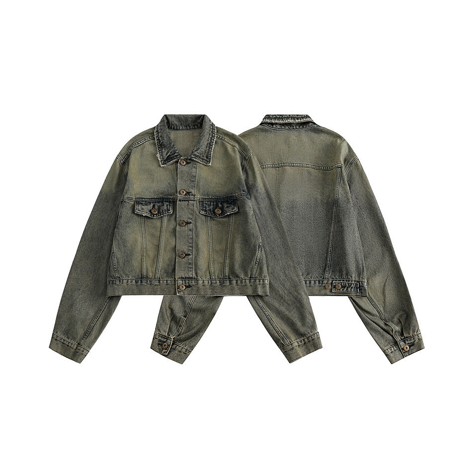 Unisex Jacket Denim Coat Vintage Coat