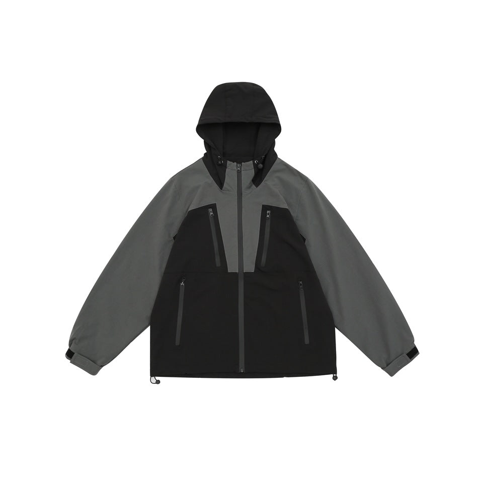 Unisex Jacket Shell Jacket Men's and Women's Functional Hooded Jacket Sports Jacket