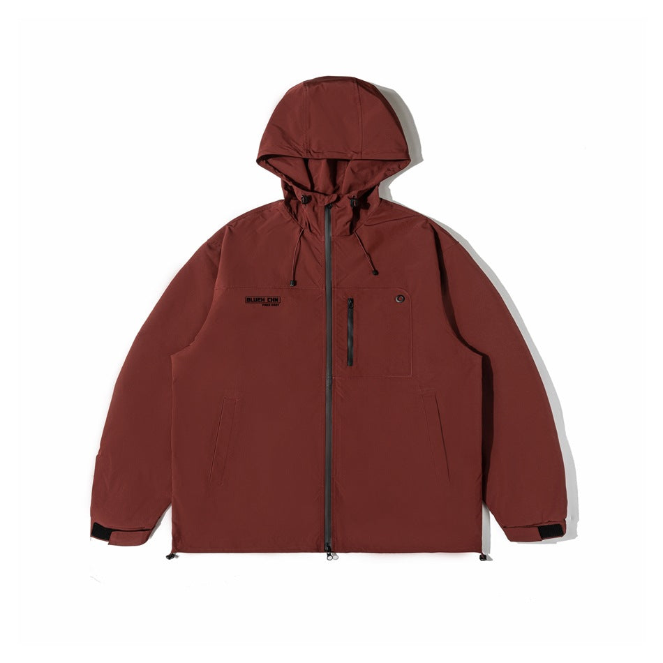 Unisex Jacket Shell Jacket Wind-Resist Tool Wind Hooded Jacket