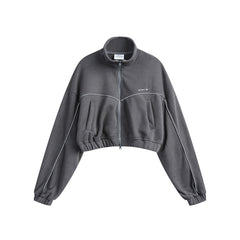 Unisex Jacket Cardigan Jacket Men's and Women's Sports Jacket Short Top
