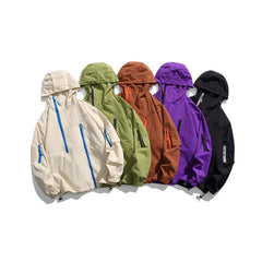 Unisex Jacket Jacket Loose Hooded Jacket Men and Women Couple Functional Style Jacket
