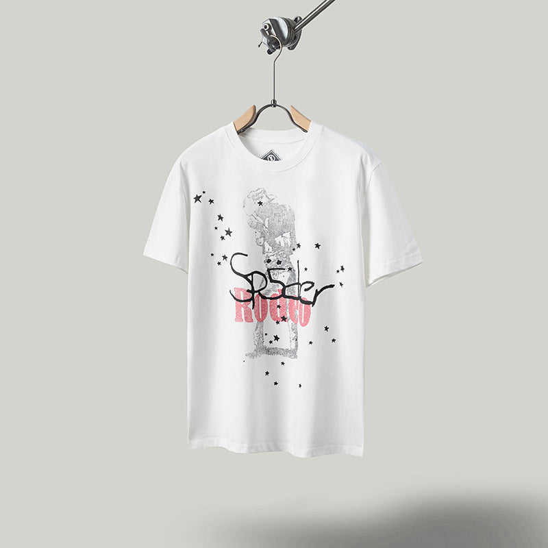 Travis Scott T-Shirt FW24 DAYS BEFORE RODEO Star print pattern short sleeve