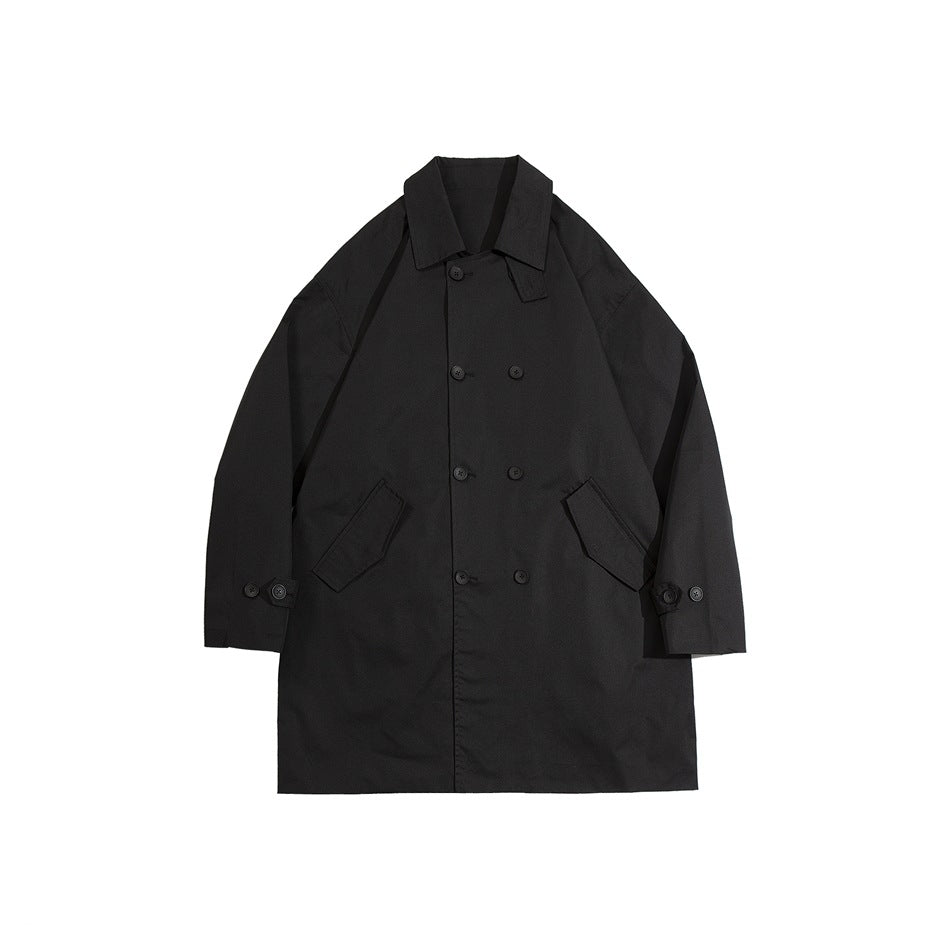 Unisex Jacket Retro Workwear Mid-Length Loose Fall Winter Coat