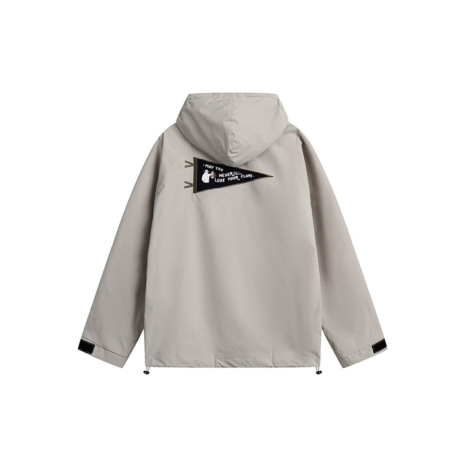 Unisex Jacket Black Warrior Mechanical Style Coat Hooded Jacket Shell Jacket