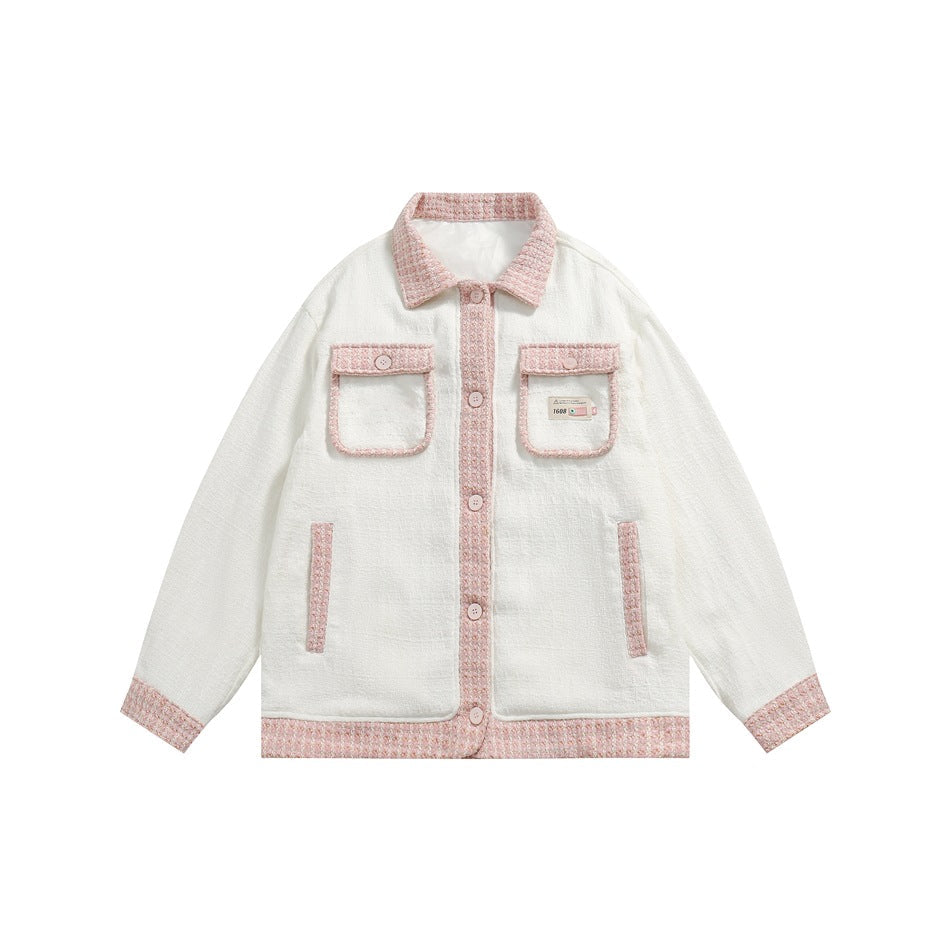 Unisex Jacket Stitching Loose Unisex Style Top