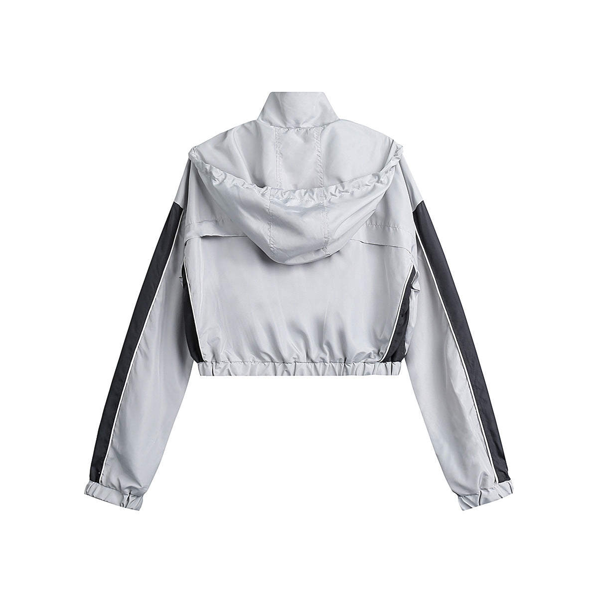 Unisex Jacket Retro Hooded Jacket Top Sports Zipper Coat