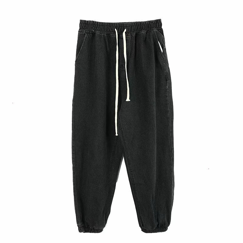 Men Jeans Straight Loose Tappered Trousers