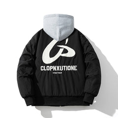 Mens Vintage Jackets Jacket Loose Baseball Suit Flight Suit Hooded