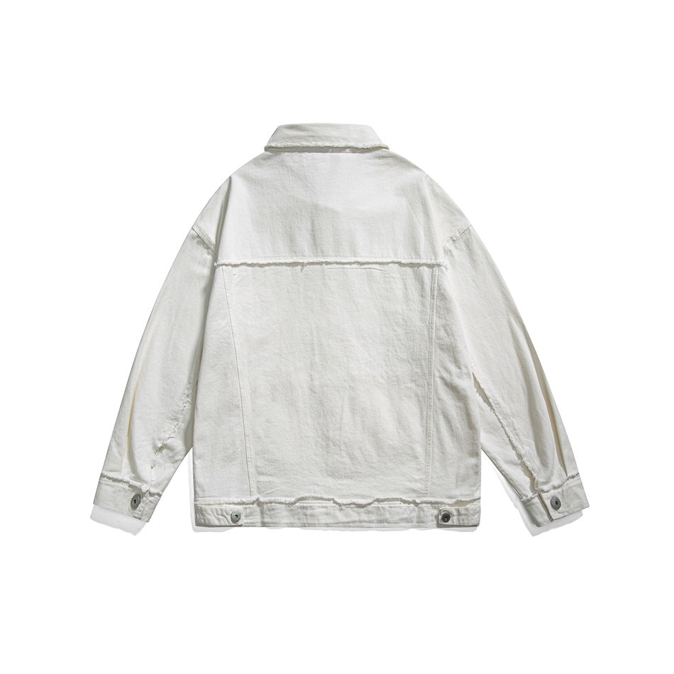 Unisex Jacket Vintage Overalls Jacket Men and Women Couple's Tops Loose Jacket