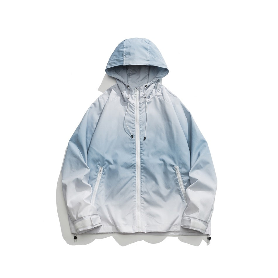 Unisex Jacket Cardigan Hooded Jacket Men and Women Shell Jacket Loose Spring and Autumn Coat