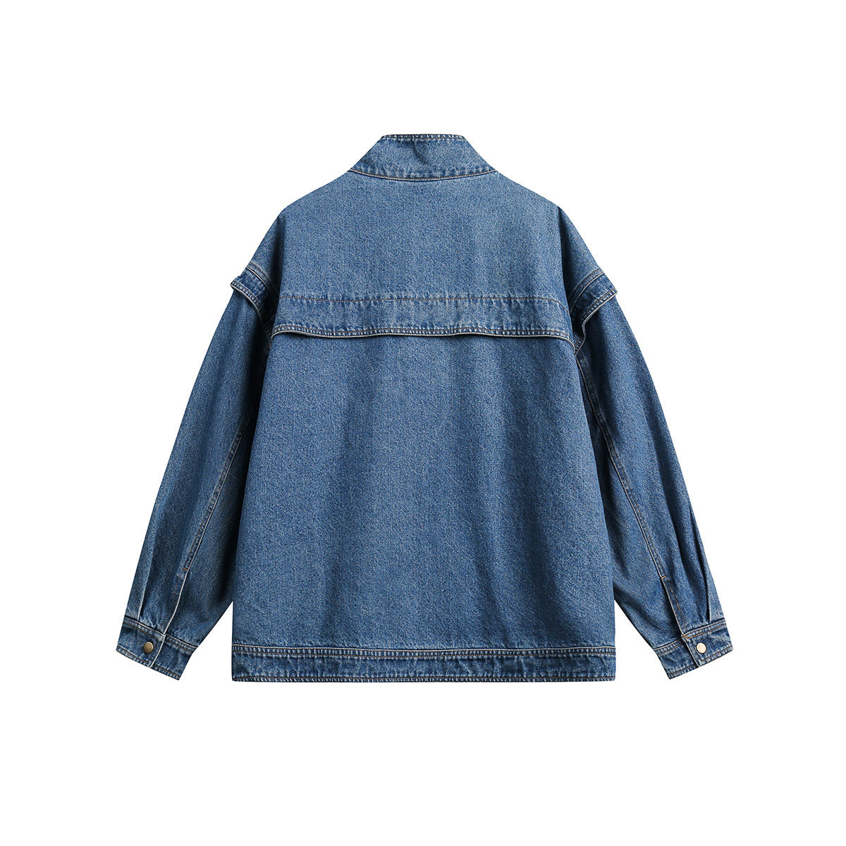 Unisex Jacket Retro Washed Denim Jacket Loose Denim Jacket