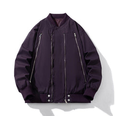 Men Vintage Jackets Vintage Zipper Baseball Padded Jacket Flight Jacket Cotton