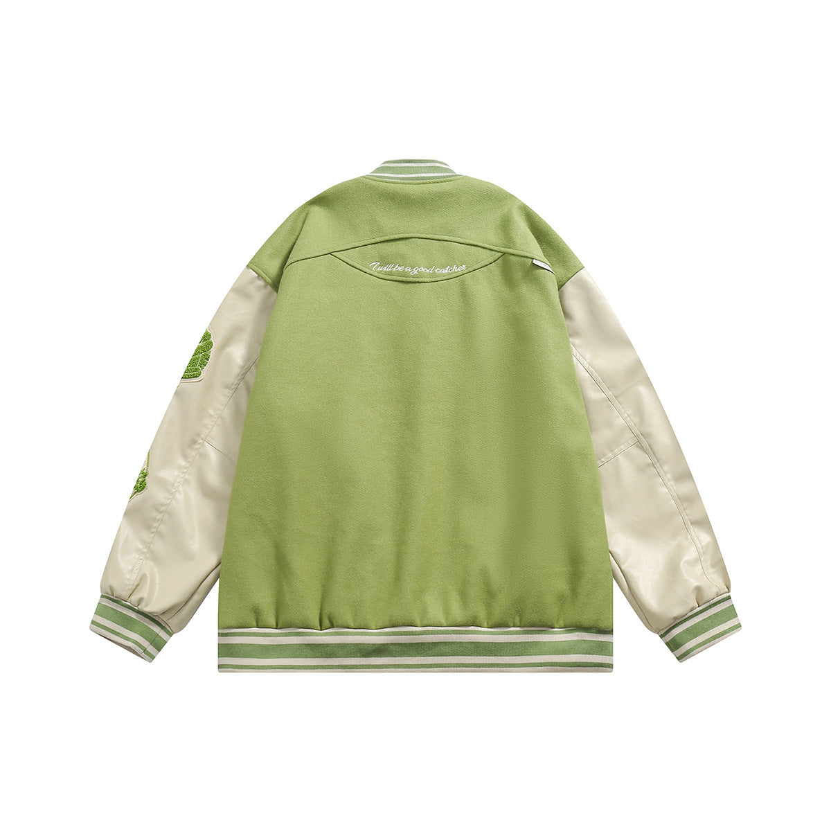 Unisex Jacket Loose Baseball Clothing Jacket Men's and Women's Retro Embroidered Baseball Uniform Coat