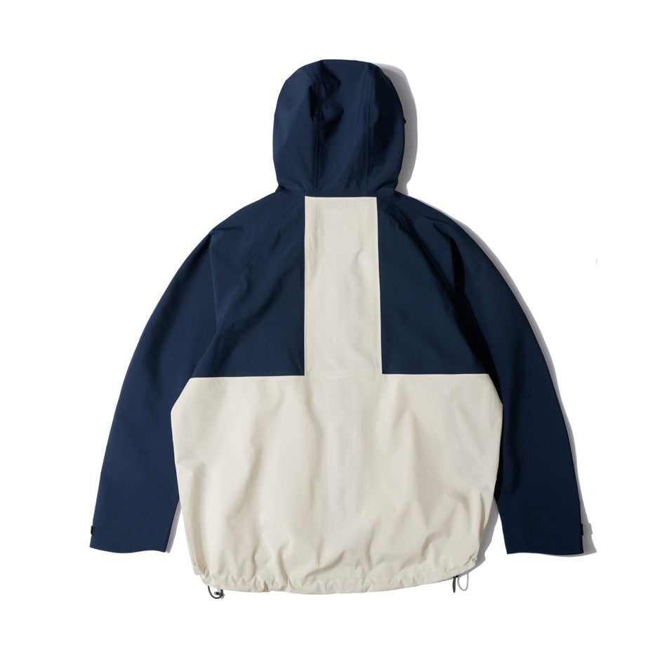 Unisex Jacket Shell Jacket Waterproof Windproof Hood Jacket Coat