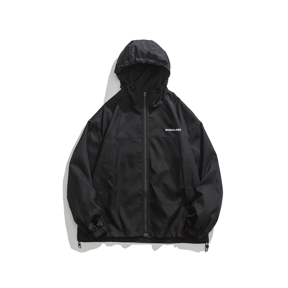 Unisex Jacket Autumn Retro Hooded Jacket for Men and Women Loose Casual Jacket
