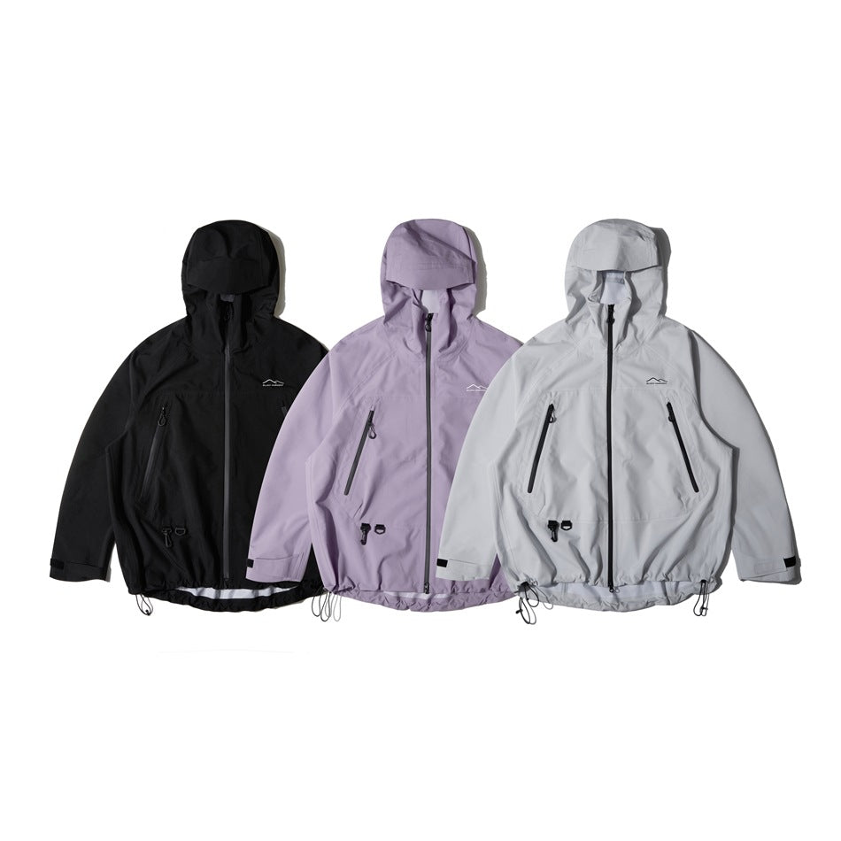 Unisex Jacket Shell Jacket Waterproof Wind-Resist Tool Wind-Resistant Hooded Jacket