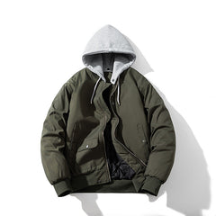 Mens Vintage Jackets Jacket Loose Baseball Jacket Padded Flight Suit