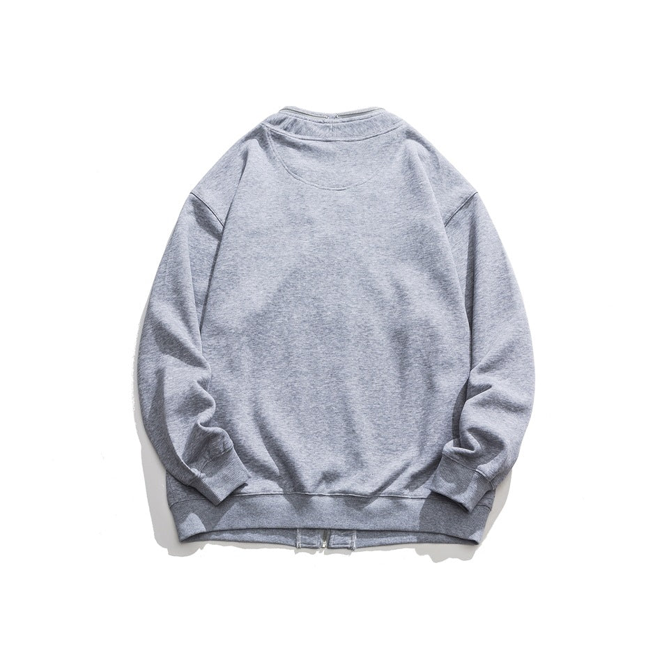 Unisex Jacket Cardigan Sweater Men's and Women's Jacket Boys Spring and Autumn Baggy Coat